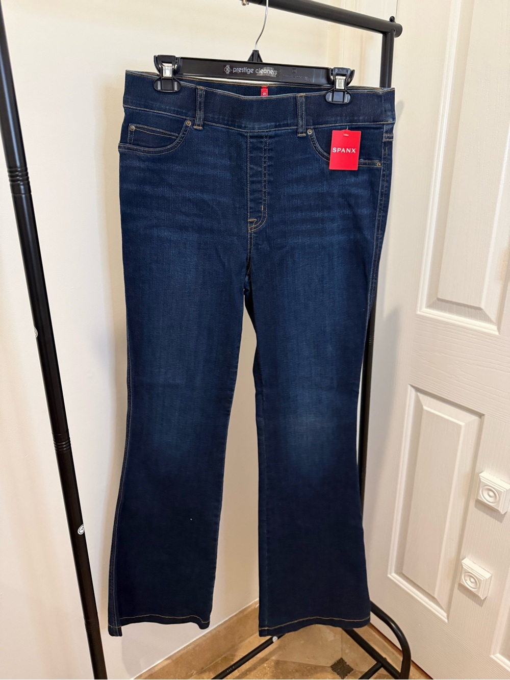 NWT SPANX Dark Blue Flare Jeans